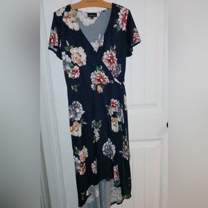 Floral wrap dress XL